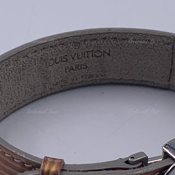 Authentic Louis Vuitton Brown Leather Bracelet - Picture 3 of 10